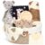 Baby Gift Basket, Newborn Gift Basket Set with Nappy Caddy Sensory Book, Baby Blanket, Swaddle Socks, Rattle, Bib, Milestone Cards, Baby Shower Gift Box for Boys, Girls, Unisex