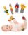 Infinno Wrist Rattle Socks and Foot Finder Baby Toy, Baby Toy, Educational Toy for Newborn Boys and Girls, 0-12 Months Baby Gifts for Baby Shower, Baby Birthday