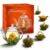 Creano Tea Flowers Gift Set, Blooming Tea with 500 ml Glass Jug and 6 x White Tea, Christmas Gift for Women and Tea Lovers