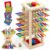 Nene Toys Ballfall, Montessori Toy from 3 4 5 6 Years – Wooden Game for Children – Educational Game with Sticks, Dice & Cards – Educational Board Game – Great Gift Girls Boys from 3-9 Years