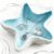 Disoza Large Shell Bowl Jewellery Tray Starfish Decorative Bowl 21 x 19 x 4 cm Jewellery Decorative Tray Ceramic Key Storage Tray Plate Dinner Plate Porcelain Dessert Plate Hallway Key Tray