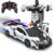 Remote Control Car, 2 in 1 Transformer RC Robot Police Car