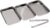GRÄWE Breading Set 4 Pieces 3 Stainless Steel Bowls Including Tongs Breading Station for Schnitzel Fish Vegetables Stackable