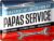 LANOLU Retro Tin Sign Papas Service – Sign Workshop Dad – Birthday Gift or Father’s Day Gift Sign for Father, Funny Retro Decoration with Saying 15 x 20 cm