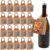 NICENEEDED Pack of 20 Kraft Paper Wine Bottle Boxes with Transparent Window Hanging Foldable Wine Bottle Holder Empty Gift Box for Valentine’s Day Sweets Chocolate Biscuits