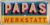 LANOLU Tin Sign Papas Workshop – Sign Papas Service – Birthday Gift or Father’s Day Gift Sign for Dad – Funny Retro Decoration with Saying 17 x 34 cm