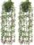 Floweroyal Pack of 2 Artificial Hanging Plants Fake Eucalyptus Green Plants in Pot Small Artificial Plants for Shelf Wall Decoration Indoor and Outdoor Use