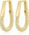 Women’s 925 Silver Hoop Earrings, 14K Gold-Plated Earrings, Gold Hoop Earrings, Hypoallergenic Cubic Zirconia Earrings, Jewellery Gifts