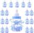 Jonami Boy Candy Box 18 Bottles Blue, Baby Shower Decoration Boy, Baby Shower, Baby Party Decoration Box, Guest Gifts, Christening Gift Package (4 cm x 4 cm x 9 cm), Pack of 18