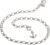 Anklet Silver (Pea Chain) with Anchor Pendant – 4 mm Width, Choice of Length 23 cm – 30 cm – Genuine 925 Silver