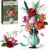 Flower Building Toy Set for Adults, 566 Pieces Bouquet Construction Kit with Vase, Botanical Collection Bouquet Clamping Blocks, Gift for Birthday, Valentine’s Day, Mother’s Day, Christmas