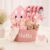 Baby Gift Girl for Birth, 11-Piece Newborn Gift for Girls with Hooded Towel, Rattle, Pram Toy and Storage Basket, Perfect Baby Shower Gift for Girls
