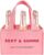 Anicy Christmas Gifts Bottle Bag Felt, Funny Gifts for Men and Women, Birthday Gift for Men and Women, Funny Men’s Gifts Men’s Handbag Beer, Sparkling wine & sun pink, Casual