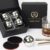 Gifts for Men – Ice Cubes Stainless Steel Reusable Metal Whisky Stones for Anniversary and Birthday Personalised Gift for Him Husband Husband Dad Boyfriend (4 Balls)