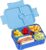LEIKEEGO Children’s Lunch Box with Compartments Leak-Proof Lunch Box Children for Girls & Boys Lunch Box Children for Nursery & School (Blue)