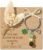 Gifts for Women, Leaving Gift Colleague, Courage Gift Key Ring with Clover, Lucky Charm for New Beginning, Gift for Colleague Job Change Pensioner, Good Luck in the New Job