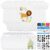 Tigvio Baby Bodysuits Paint Bibs for Baby Shower (Pack of 16)