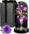 Maverton Purple Eternal Rose with LED Lighting in Glass Dome with Engraved