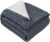 MYLUNE Home Sherpa Blanket, Cotton Knitted Blanket, Oeko-Tex, 180 x 200 cm, 660 GSM Thick Cuddly Blanket, Fluffy Sofa Blanket, Bedspread, Bed Throw, Warm Crochet Blanket, Winter Blanket, Anthracite