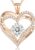 CDE Kette Damen Herz Geburtsstein 925 Sterling Silber Schmuck Geschenk