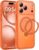 TOCOL für iPhone 17 Pro Hülle mit Ständer, 360° Drehbarem, Orange