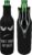 kwmobile 2 x 330-500 ml Bottle Cooler for Beer Other Drinks Neoprene Cooler Don’t Touch My Beer White Black