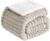 RUIKASI Sherpa Blanket, Warm Cuddly Blanket, Fluffy, 130 x 150 cm, Beige