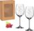 laser-diele Leonardo Wine Glasses with Engraving – Two Hearts – Personalised with Name and Date – Wedding Gift for the Bride and Groom – 460 ml Red Wine