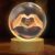 TUZELIYA Mother’s Day Gift for Mum – 3D Glass Crystal with Wooden Base Engraving Heart Made of Two Hands and Text Beste Mama – Birthday Gift for Women Mother’s Day Gifts