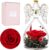 Miofula Eternal Rose Gifts for Mum, Infinity Roses Gifts for Women, Guardian Angel Birthday Gift for Women, Flowers Glass Angel Mum Grandma Girlfriend Gift Christmas Anniversary Gift for Her