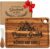 Papa Gifts – Acacia Wood Chopping Board with Cheese Knife, Dad Gift Birthday, Father’s Day Gift for Dad, Dad Gift Christmas, Christmas Gifts for Dad