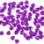 Pack of 200 Heart Decorative Stones Purple Table Decoration Hearts Confetti