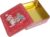 Cabilock 1 Piece Cardboard Square Tin Biscuit Tins Clear Boxes Candy Canes Christmas Boxes Gift Boxes Boxes with Lid Biscuit Container with Lid Chocolate Candy Jar Iron Red