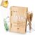 Money Gift Wedding Wooden Money Gift – Wedding Gift Wooden Box in Book Shape Creative Gift Bride and Groom Wedding Memory Box Set with Test Tube Fairy Lights Dried Flowers Greeting Cards