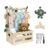 Babyshower Scalloped Wooden Box with Hangers