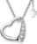 AMOONIC Heart Necklace 925 Silver / Gold Plated I Women’s Necklace 45-50 cm with Heart Pendant I Women’s Necklace with Heart I Real Silver Chain with Stones Women Jewellery Gift for Her Mum Girlfriend
