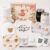 Baby Gift, Pack of 11 Newborn Gift for Birth Boy Girl Baby Gifts with 2 Cups Newborn Romper Baby Blanket Hat Socks Bib Gloves Decision Coin