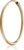 NKlaus Single Creole Earrings 333 Yellow Gold 8 Carat Gold Earring 1.5 mm Thick Gold Ears