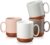 MALACASA Tara Series 450 ml Coffee Mug Set, 4-Piece Coffee Cup, Large