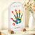 Handprint Set Family for 5 People, Baby Handprint and Footprint Set, Baby Print Set, Finger Paints Children, Non-Toxic, Gift for Newborns, Mother’s Day, Crafts, Children, Father’s Day Gift