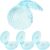 Transparent Shell Sweets Gift Box 4 Pieces Plastic Versatile Shell Holder and Storage Box Small for Summer Party and Jewellery Storage