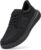 FitVille Wide Trainers Men’s Business Casual Shoes for Wide Feet Sports Shoes with Microfibre Leather Comfortable Cushioning Non-Slip Walking Shoes