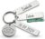 LAUBLUST Personalised Keyring – House Motif – Stainless Steel Pendant with Gift Box | Partner Gift