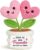 Juratar Best Friend Gifts – Handmade Crochet Flower with Heart in Pot, Girlfriend Gift Birthday, Friendship Gift