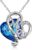 AOBOCO Gift for Mum 925 Sterling Silver Heart Pendant Necklace Mother Jewellery for Women
