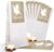 Logbuch-Verlag 25 Small White Paper Bags Christmas Beige Angel 7 x 4 x 20.5 cm Stickers Pastry Food Cookies Chocolates Packaging for Filling