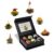 Creano Tea Flowers Gift Set of 6, White, Black and Green Tea in Elegant Magnetic Box with Silver Embossing, 6 Different Varieties, Christmas Gift