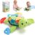 6 in 1 Baby Toy Montessori Toy Baby Turtle Cuddly Toy with Grasping Toy Rattle Toy, Baby Sensory Toy 0-3 3-6 Months, Newborn Boy Girl Gift