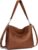 befen Women’s Handbag, Genuine Leather, Handbag, Shopper Bag, Soft Hobo Shoulder Bag, Medium Size with 2 Shoulder Straps, Simple Classic Elegant