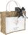 Best Grandma Gifts, Grandma Gift Set with Jute Bag and Silk Cloth, Jute Carry Bag + Black Silk Scarf, Practical Grandma Bag for Birthday & Mother’s Day, Mother’s Day Gift